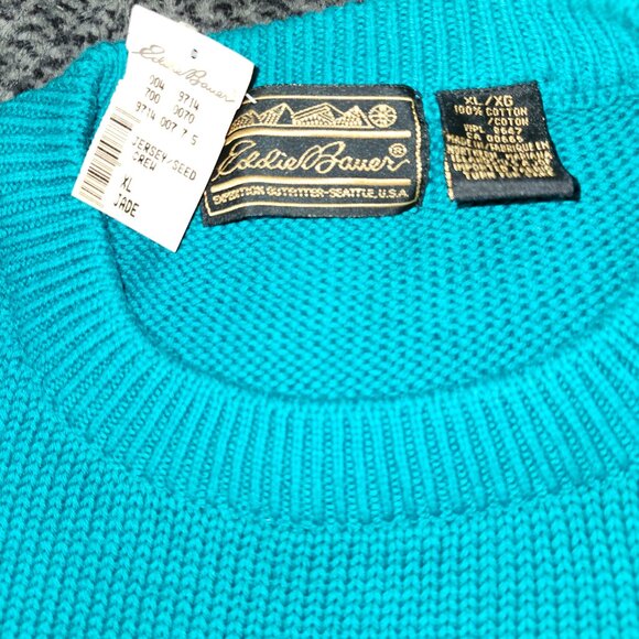 Eddie Bauer Men's Jade Crewneck Sweater 100% Cotton XL - Picture 11 of 13